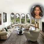 actress laura harrier and the living room of her house in Los Angeles