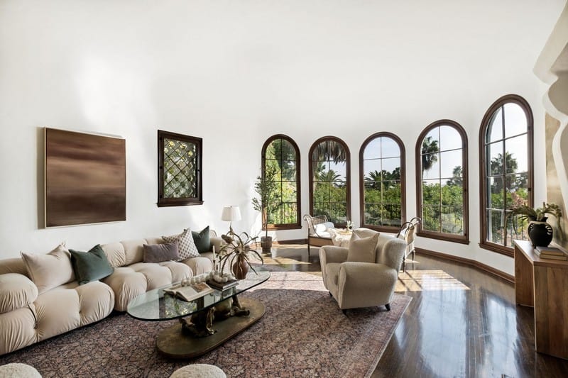 Spanish-style interiors living room