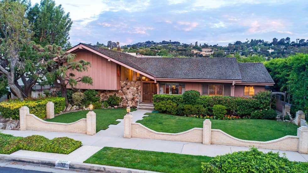 Exterior of the Brady Bunch house, seen here in 2018, when it hit the market for the first time in 45 years.