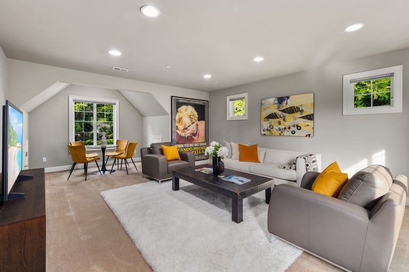 separate living area in Zach LaVine's house in Issaquah, WA