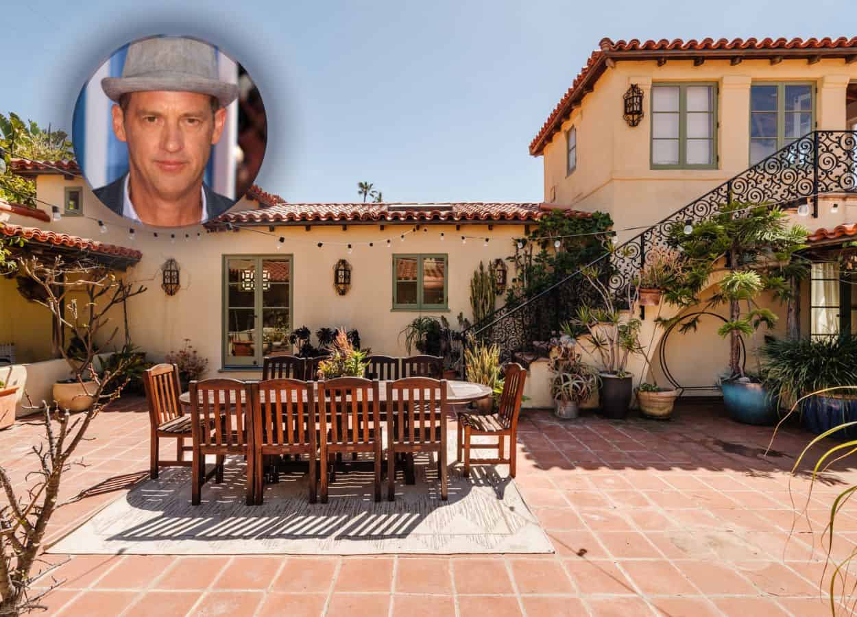 actor anthony edwards house, a beautiful Spanish Colonial Revival with an internal courtyard