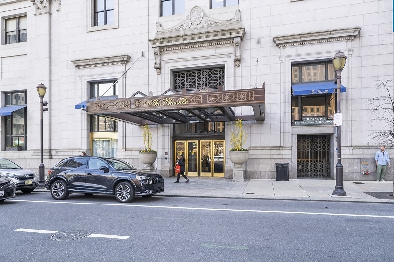 entrance to The Phoenix building in Philadelphia