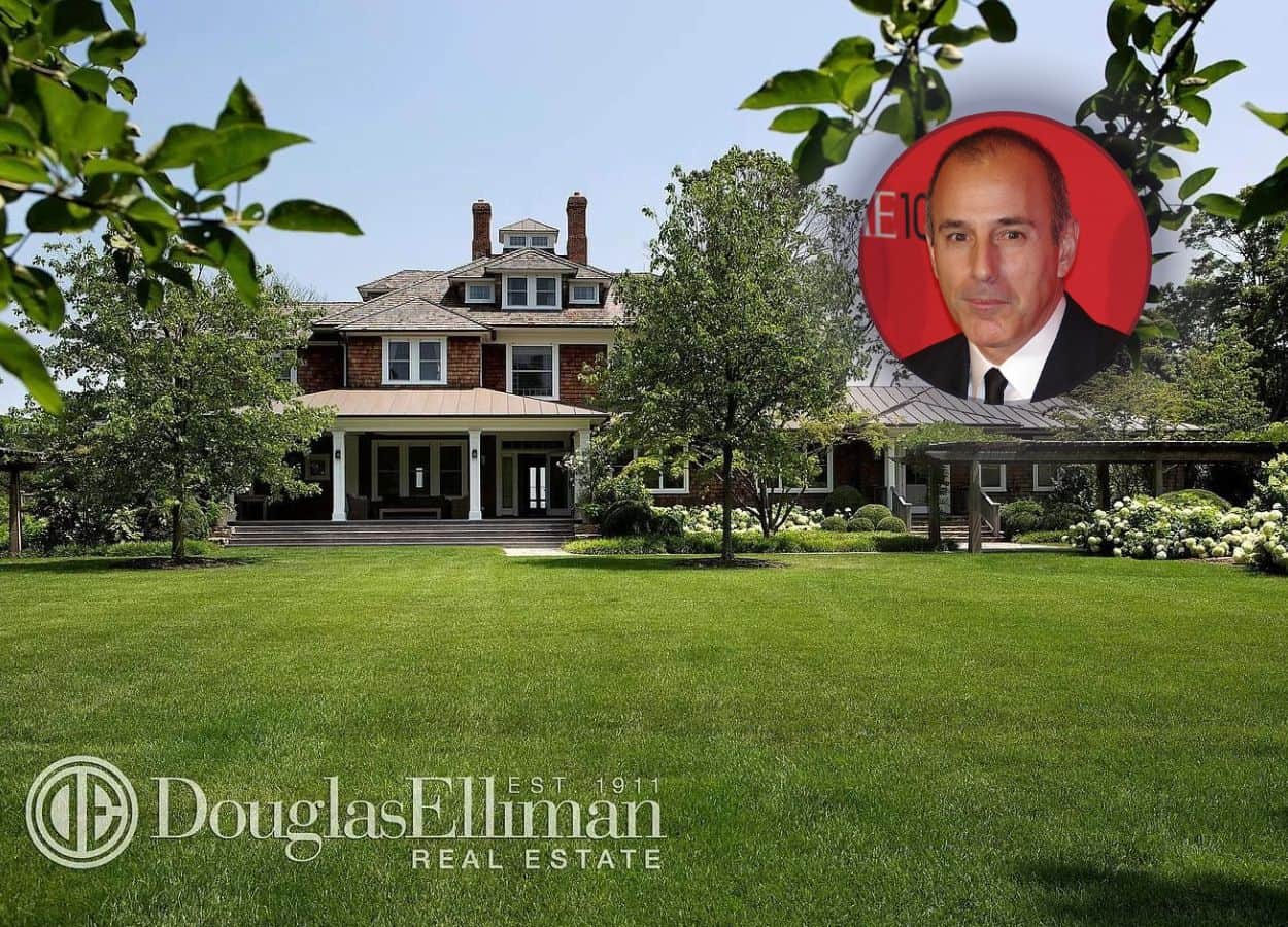 Matt Lauer's former house in the Hamptons, which he bought from actor Richard Gere. 