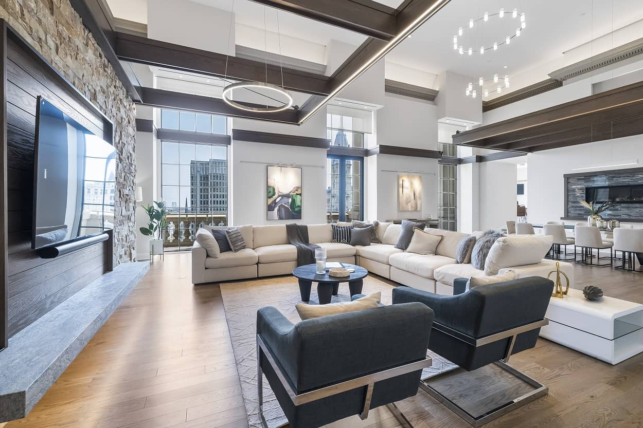 Inside the Phoenix building penthouse