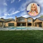 Nicki Minaj house and pool, seen from the backyard