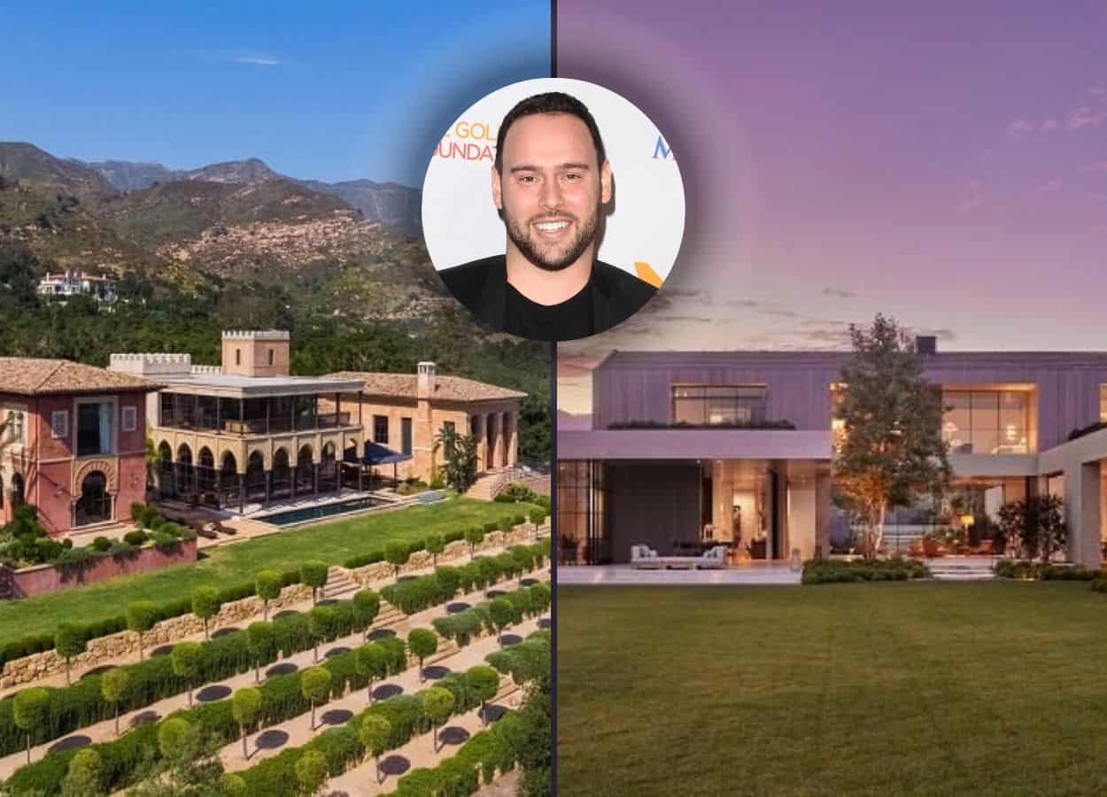 Scooter Braun’s houses, a modern new build in Brentwood and a Moorish-inspired palace in Montecito