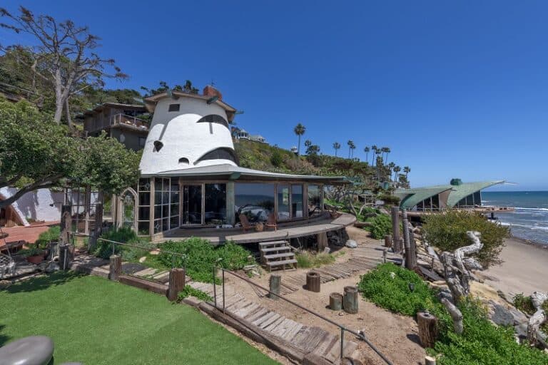 Architect Harry Gesner's own home, the Sandcastle House in Malibu