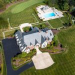 Aerial view of the sprawling estate in Canonsburg, Pennsylvania. Photo credit: Coldwell Banker Realty