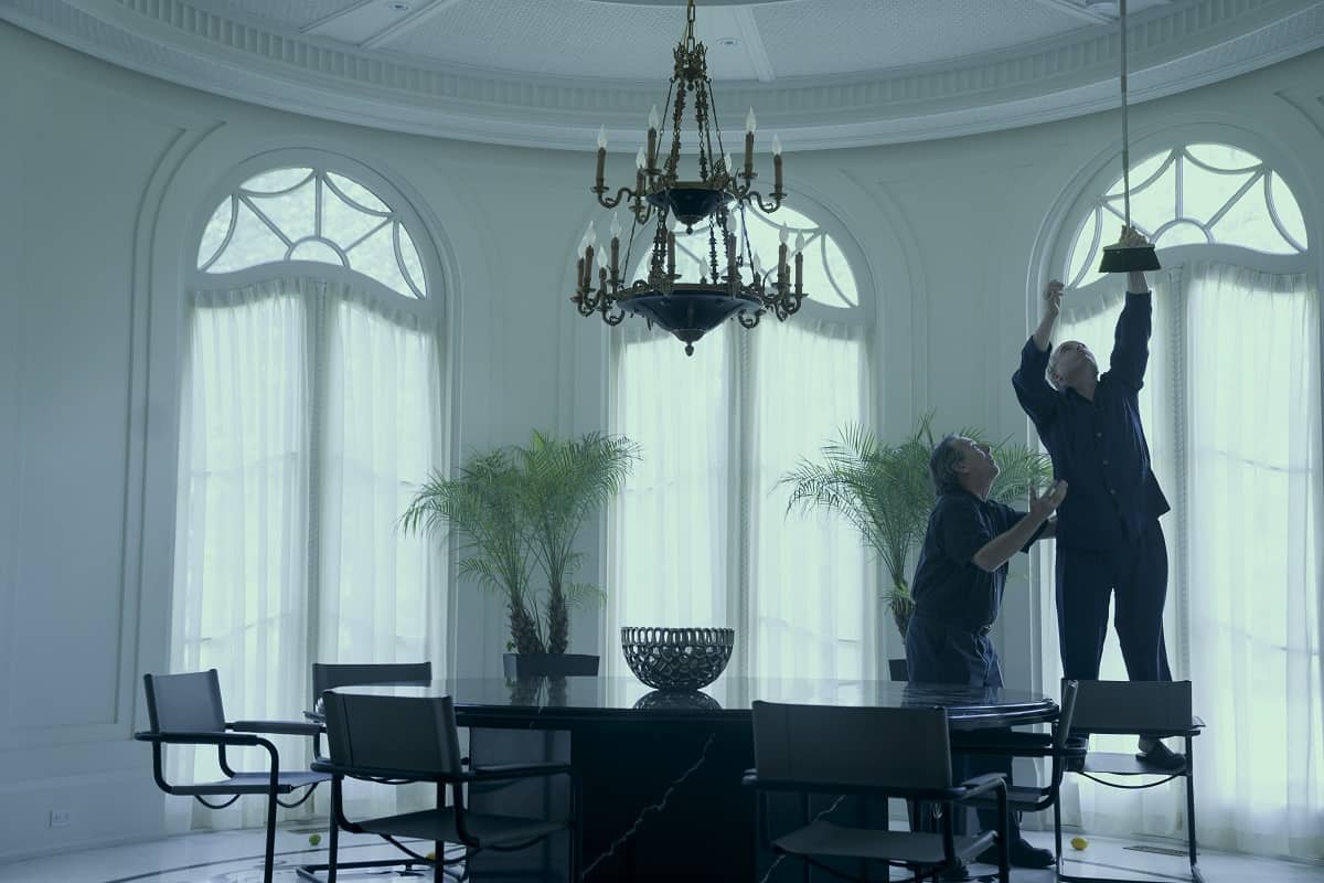 Matthew Broderick in a scene in Painkiller, inside the fictional Richard Sackler house.