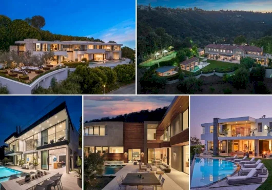 These striking Bel Air mansions show the caliber of homes in the area