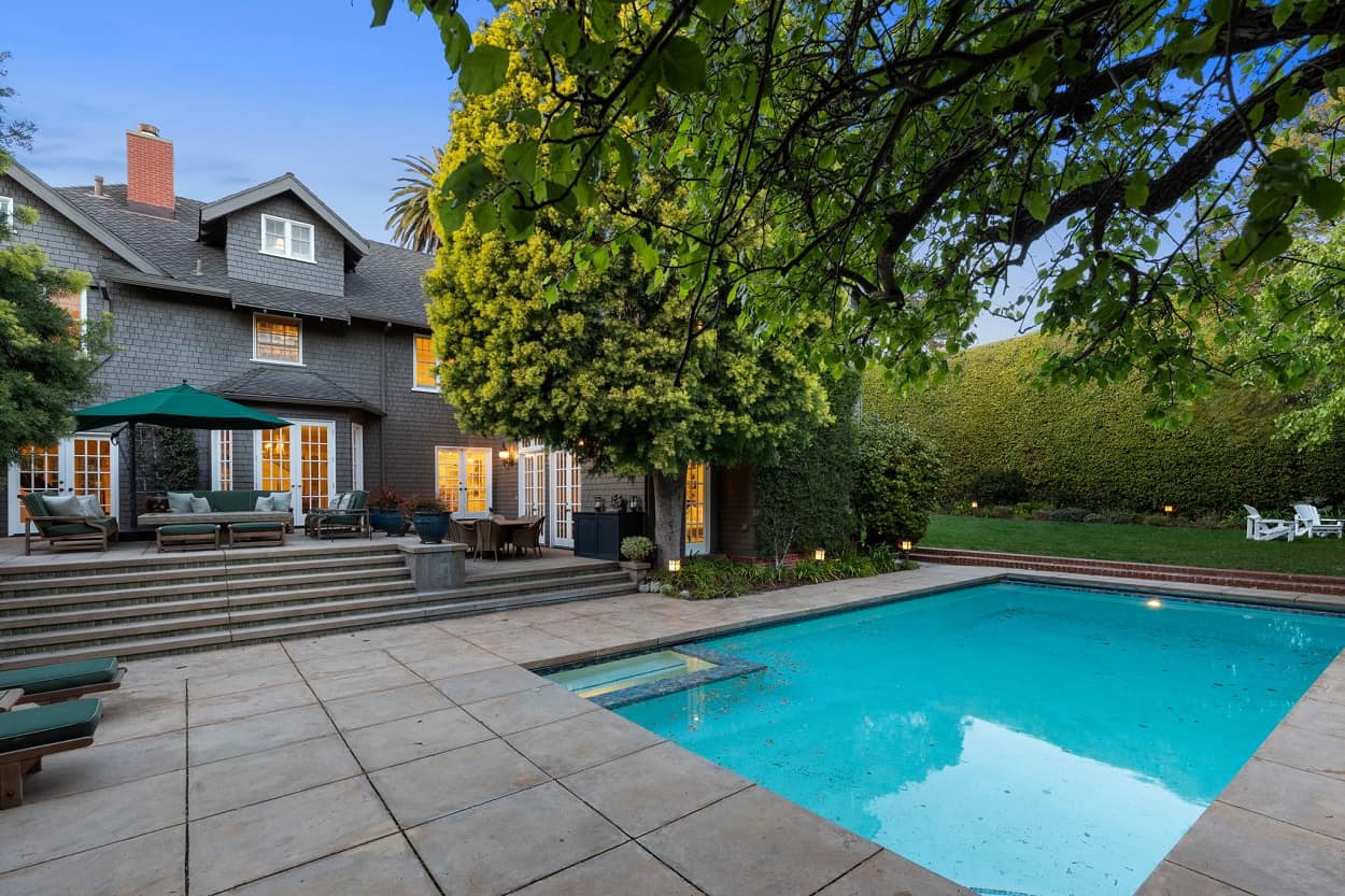 The former celebrity home on Palisades Ave in Santa Monica, Calif. Photo credit: Engel Studios courtesy of Compass