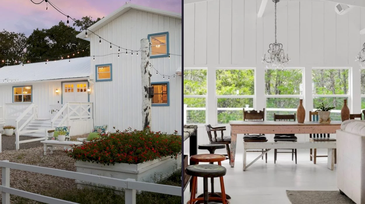 Barn living at its finest: Austin, Texas-area property pairs rustic appeal and luxury finishes in a spectacular way