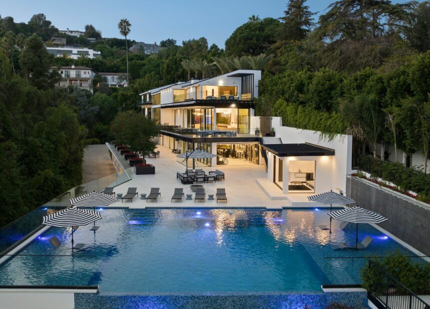 A $49,950,000 newly built mansion is up for grabs in Bel Air. Photo credit: Ryan Lahiff courtesy of Revel Real Estate