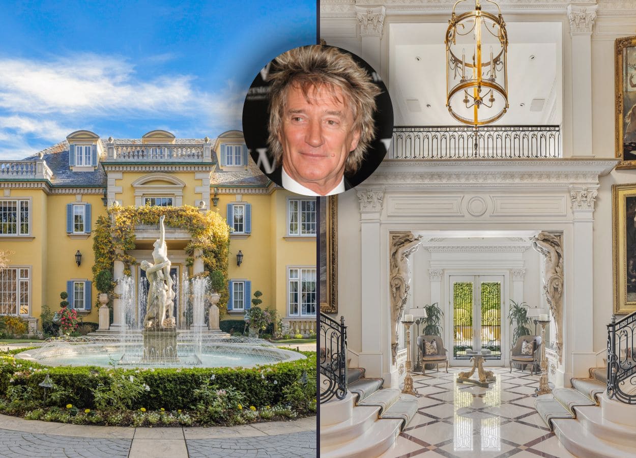 Rod Stewart;s $80 million house in the ultra-exclusive North Beverly Park enclave in Beverly Hills. Photo credit: Anthony Barcelo courtesy of The Fridman Group