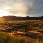 Utah ranch at sunset. Photo credit: Oscity / Shutterstock