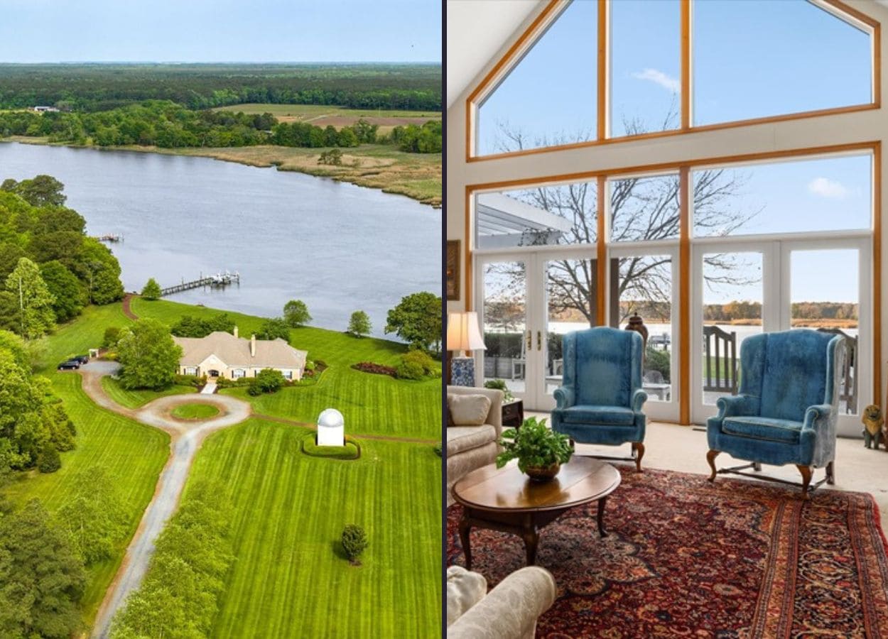 Eden, MD house on the Wicomico River is Wicomico County's most expensive home for sale. Photo credit: Svetlana Leahy / Coldwell Banker