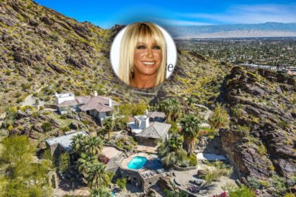 Actress Suzanne Somers' 28-acre compound in Palm Springs, California. Photo credit: Kelly Peak / Compass