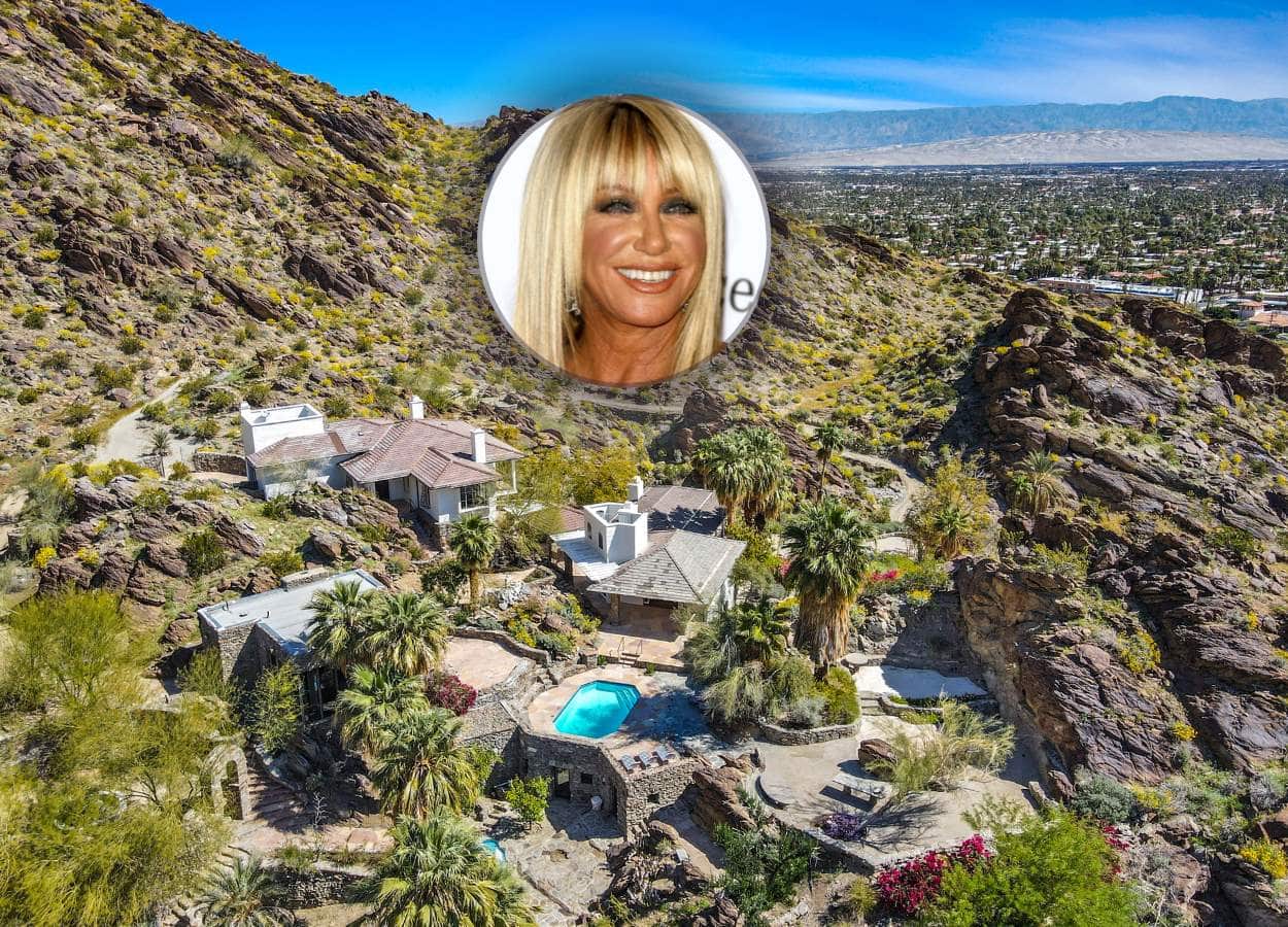 Actress Suzanne Somers' 28-acre compound in Palm Springs, California. Photo credit: Kelly Peak / Compass