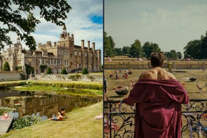 In Saltburn, the Drayton House takes on the role of the Catton family's country estate. Photo credit: Courtesy of MGM and Amazon Studios