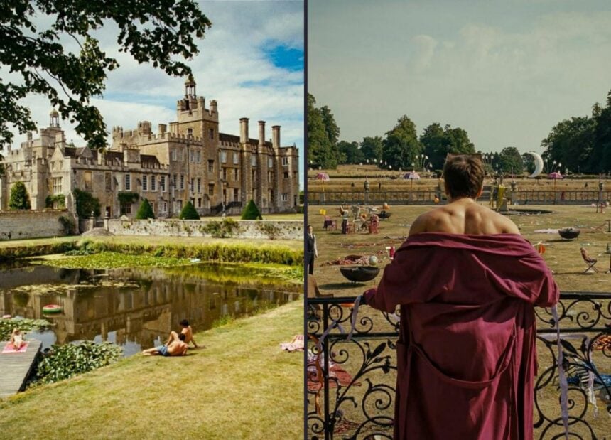 In Saltburn, the Drayton House takes on the role of the Catton family's country estate. Photo credit: Courtesy of MGM and Amazon Studios