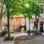 The townhouse at 48 Commerce Street in New York City. Photo credit: Carli Biryla courtesy of The Agency