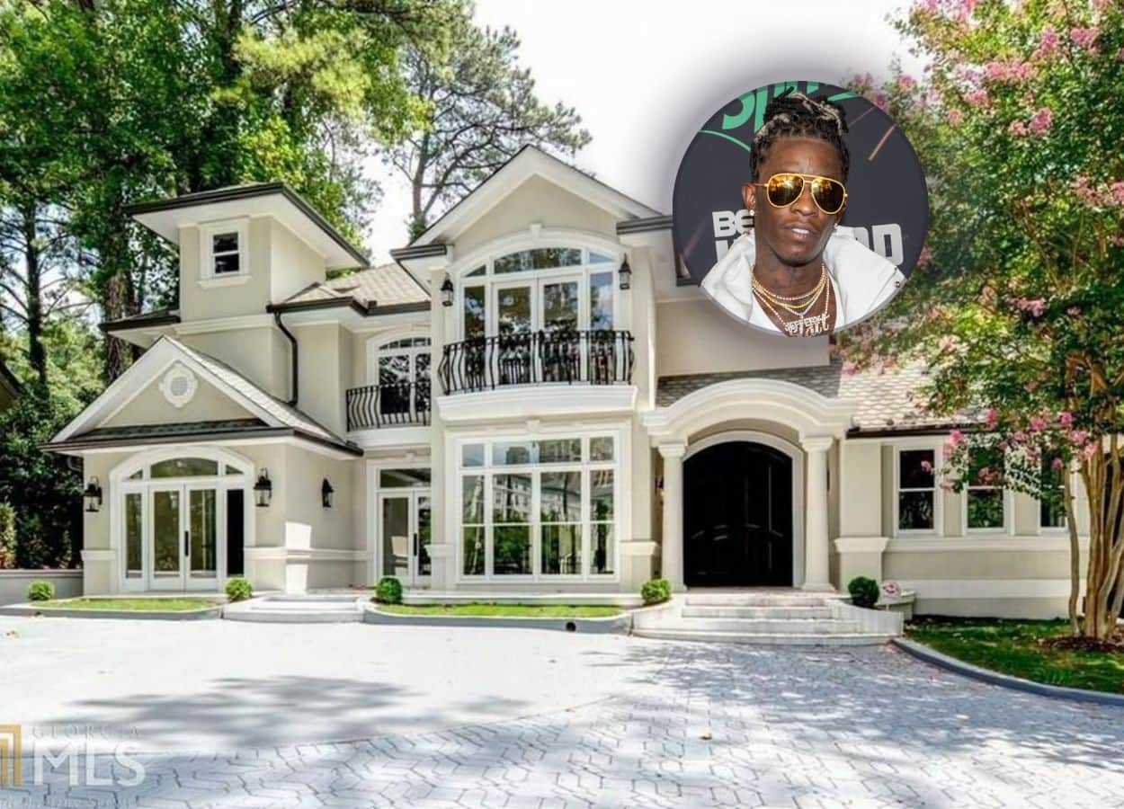 Young Thug's former house in Buckhead, Atlanta. 