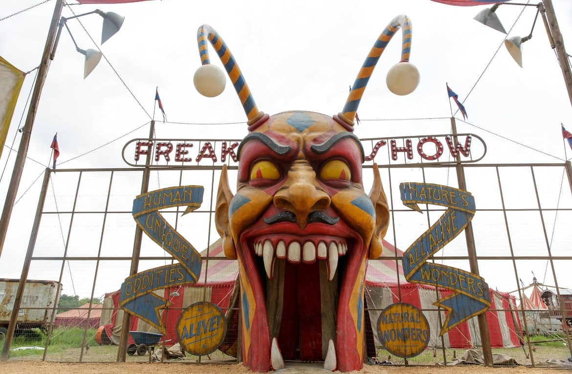 The Freak Show campgrounds in American Horror Story, Season 4. Photo credit: IMDB