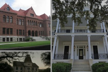 Three American Horror Story houses that were at the center of the story. Photo credit: Wikimedia Commons / IMDB