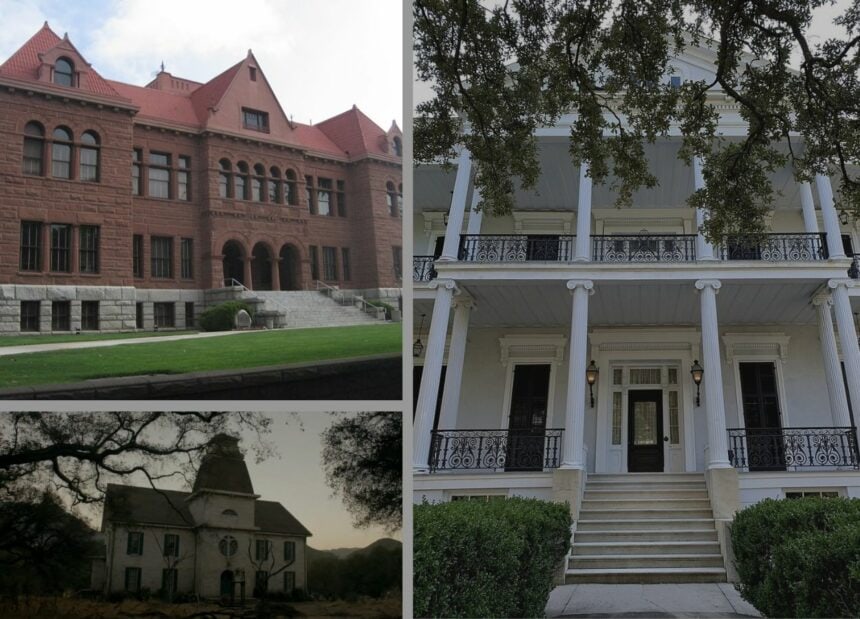 Three American Horror Story houses that were at the center of the story. Photo credit: Wikimedia Commons / IMDB