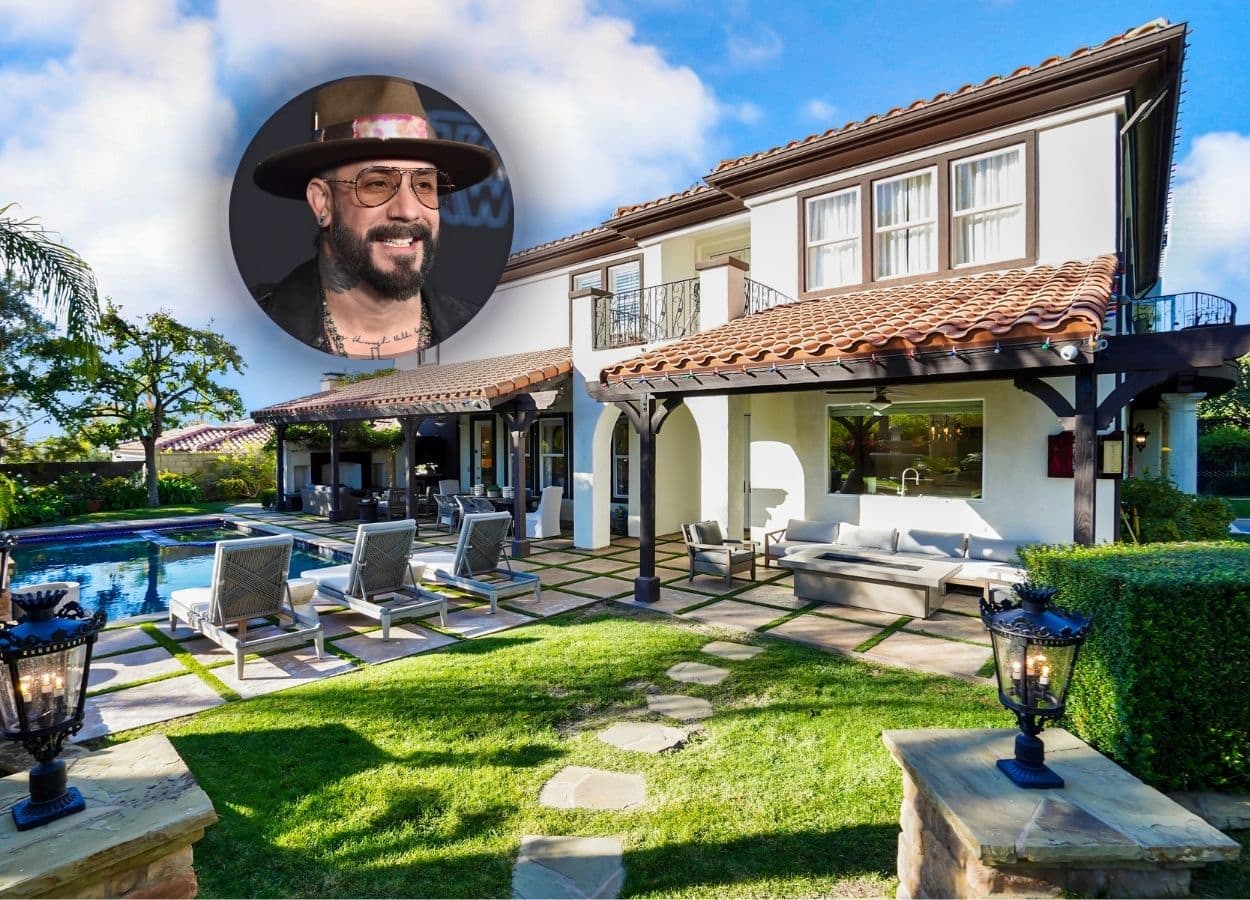 Backstreet Boys band member AJ McLean is parting ways with his Westlake Village house. Photo credit: Billy Rhodes, insert DFree / Shutterstock