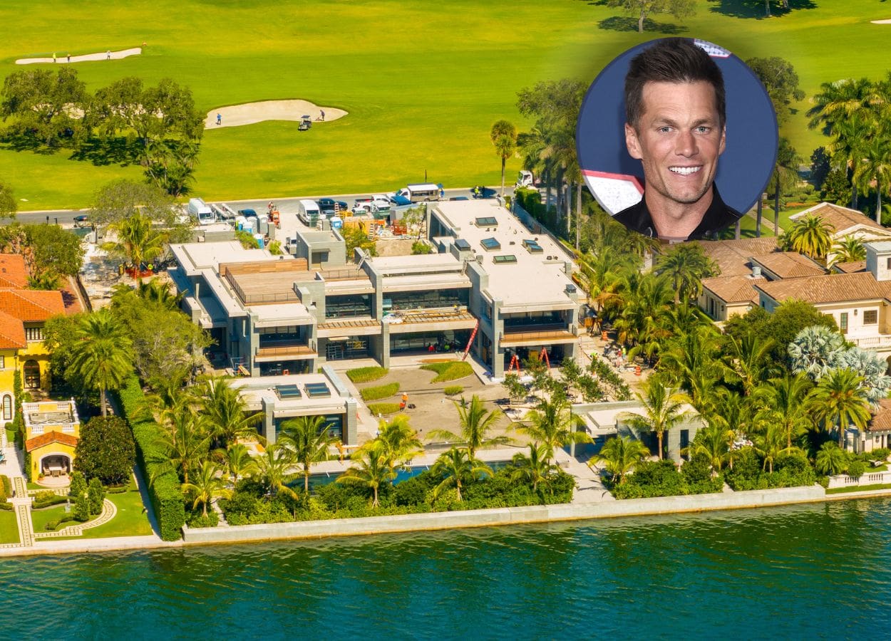 Tom Brady's house in Miami's Indian Creek Island, currently under construction. Photo credit: Felix Mizioznikov | Dreamstime