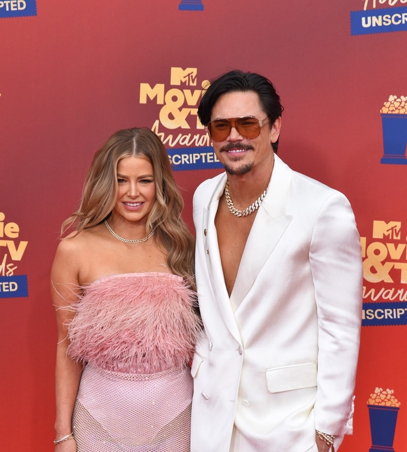 Vanderpump Rules stars Ariana Madix and Tom Sandoval at the 2022 Movie and TV Awards. Photo credit: Michael Mattes / Shutterstock.com