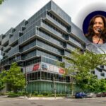 A $5.5M Condo lists in the luxury Westlight building in Washington, DC, where VP Kamala Harris once lived. Photo credit: Constance Gauthier, insert Sheila Fitzgerald / Shutterstock