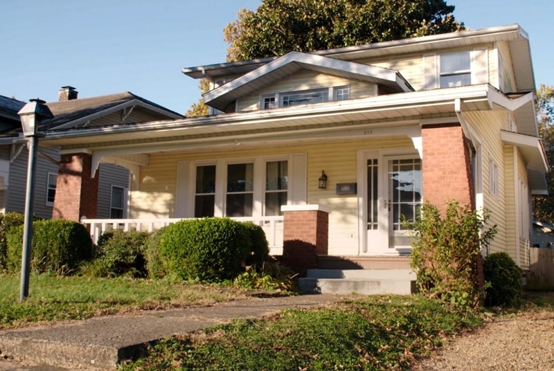 Screen grab showing the exterior of the Conner house. 