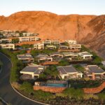 Aerial view of The Canyon at Ascaya, a new luxury residential community in Henderson, Nevada