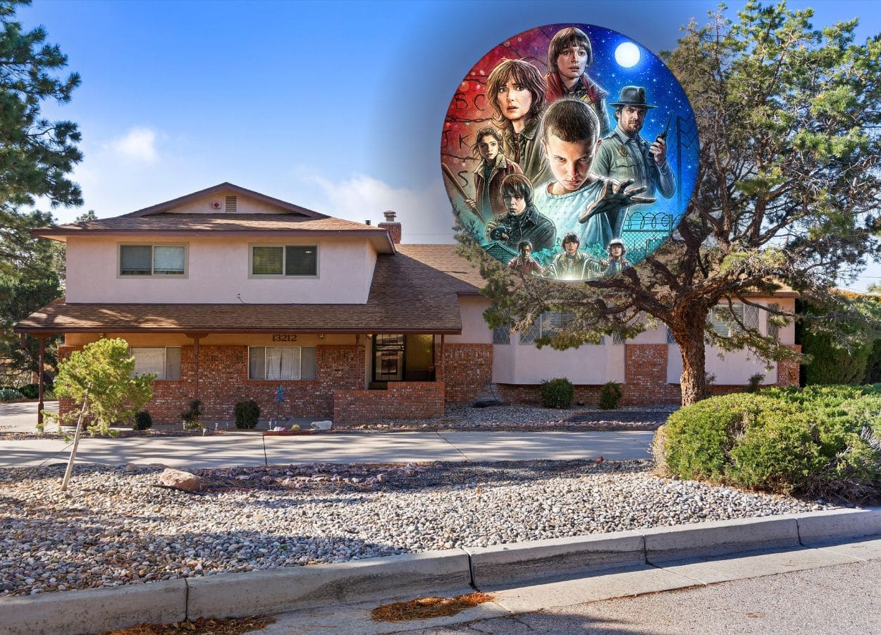 Exterior of the Byers house from Season 4 of Stranger Things.