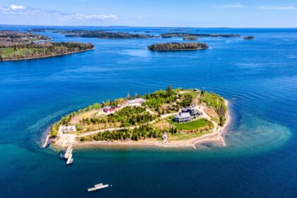 The Lodge at Strum Island, a private island in the Atlantic Ocean