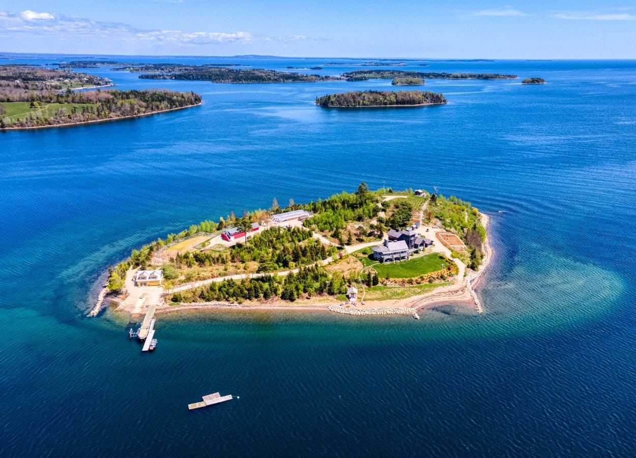 The Lodge at Strum Island, a private island in the Atlantic Ocean
