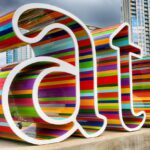 colorful ATX sign in Austin, Texas