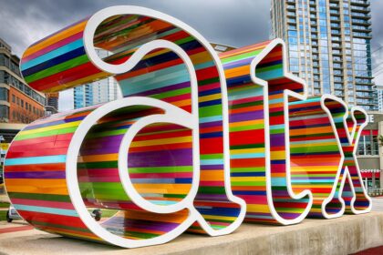colorful ATX sign in Austin, Texas