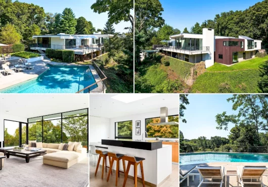 A Hudson Valley gem: Award-winning mid-century modern home with minimalist interiors in Rye, NY