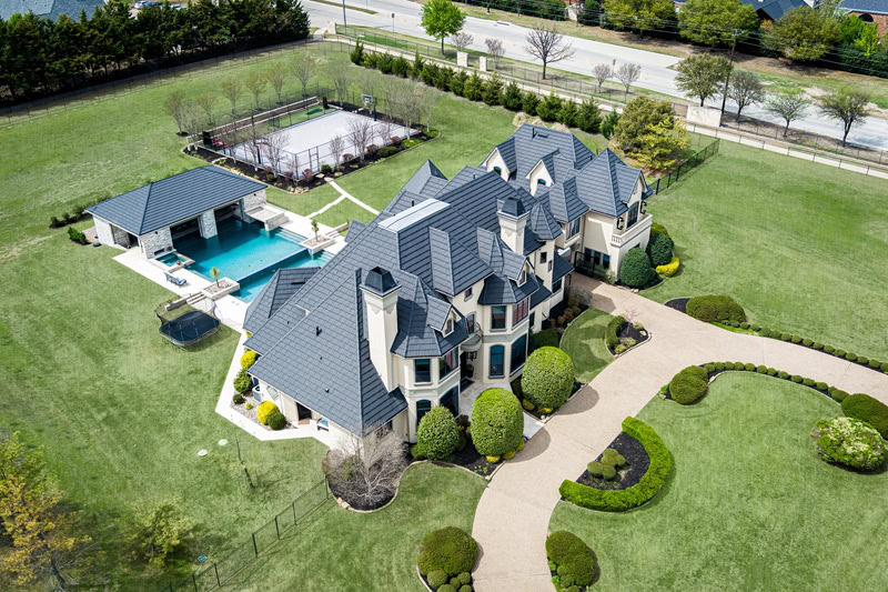 Palatial North Texas mansion with its own basketball court and batting cage asks $5.4M