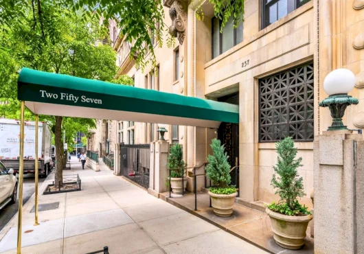 Glam $4M condo on the Upper West Side has Plaza Hotel lights & vintage NYC details