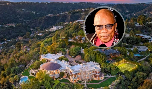 Quincy Jones’ epic $55M home, perched on a 2.3-acre promontory in lower Bel Air