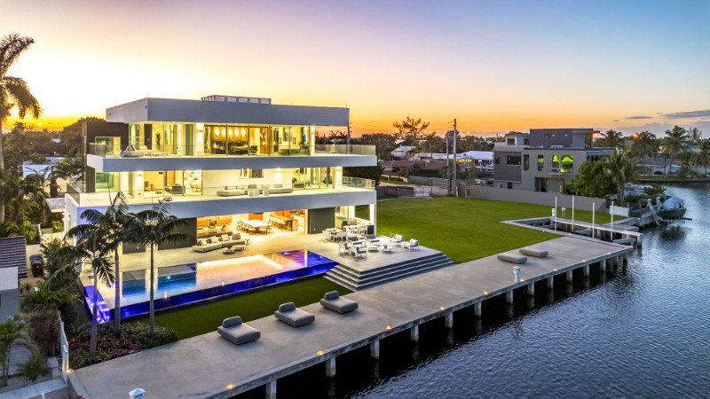 A triple-decker waterfront fortress asks $14.995M in Fort Lauderdale, FL