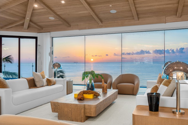 Full-floor penthouse redone by its original developer wants $26.9M in Highland Beach, FL