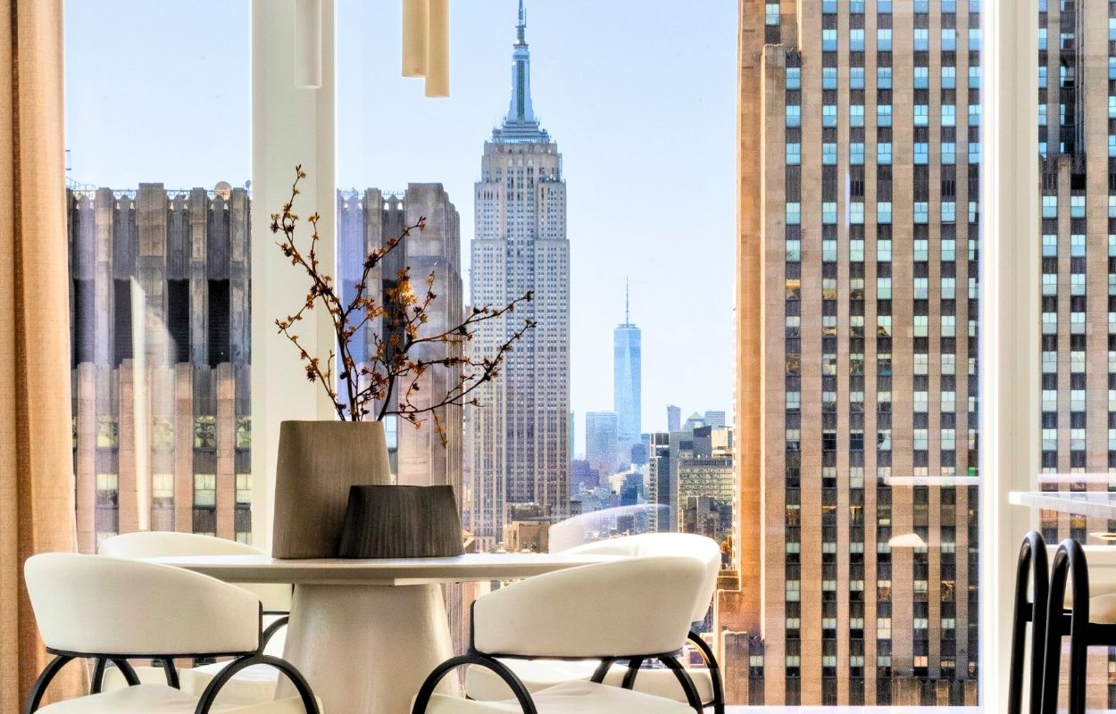 This skyline-wrapped penthouse crowns NYC’s Baccarat Hotel