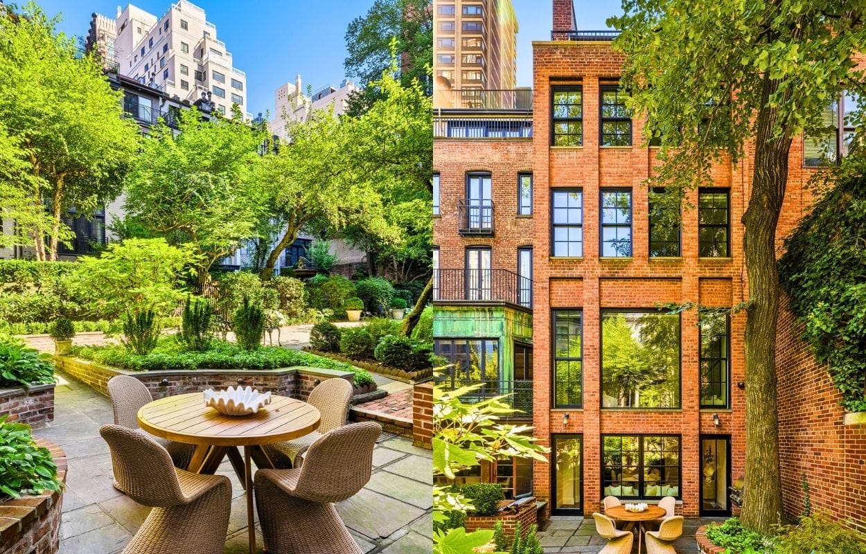 19th-century Manhattan brownstone opens onto secret city garden
