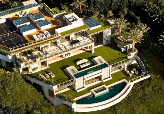 Stunning $53M Beverly Hills modern château presents itself as a private resort in the hills