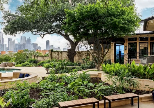 Tucked away above Austin, this $10M estate comes with front-row views of the downtown skyline